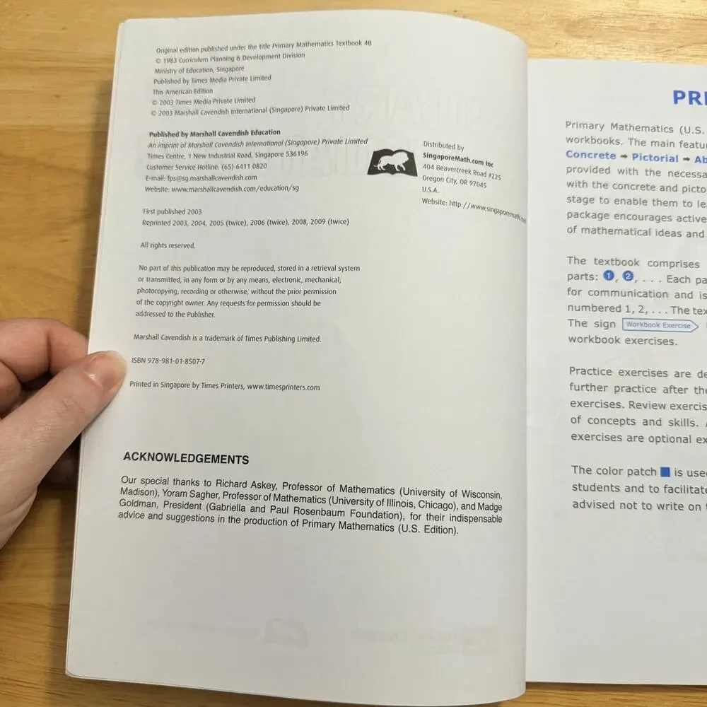 Primary Mathematics 4B Textbook Homeschool Curriculum Paperback Book